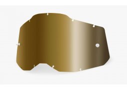 náhradní plexi pro brýle 100% plexi Racecraft 2/Accuri 2/Strata 2, zlaté chrom, Anti-fog