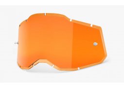 náhradní plexi pro brýle 100% plexi Injected Racecraft 2/Accuri 2/Strata 2, žluté chrom, Anti-fog