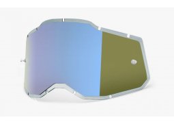 náhradní plexi pro brýle 100% plexi Injected Racecraft 2/Accuri 2/Strata 2, modré chrom, Anti-fog