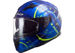 LS2 FF320 STREAM EVO TACHO GL.BLUE H-V YELLOW integrální přilba na motorku
