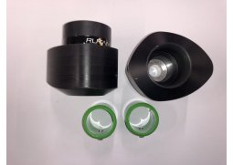 RUTAN hlavice na rám SLIDER s kroužky, pár zelená