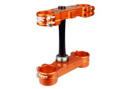 SCAR RACING BRÝLE PŘEDNÍ VIDLICE KTM 125-450 SX / SXF, 125-500 EXC/EXCF/TPI ORANŽOVÁ BARVA GAS GAS MC 125 rok 21-22
