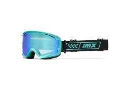 IMX ENDURANCE RACE TURQUOISE MATT/ BLACK brýle - sklo IRIDIUM GREEN + CLEAR (2 SZYBY W ZES