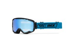 IMX ENDURANCE RACE BLACK MATT/ BLUE brýle - sklo IRIDIUM BLUE + CLEAR (2 SZYBY W ZESTAWIE)