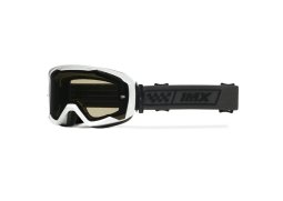 IMX ENDURANCE RACE WHITE GLOSS/BLACK brýle - sklo DARK SMOKE + CLEAR (2 SZYBY W ZESTAWIE)