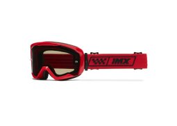 IMX ENDURANCE RACE RED GLOSS/RED brýle - sklo DARK SMOKE + CLEAR (2 SZYBY W ZESTAWIE)