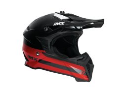 IMX FMX-02 BLACK helma,/RED/WHITE GLOSS helma