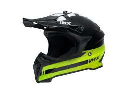 IMX FMX-02 BLACK helma,/FLUO YELLOW/WHITE GLOSS helma