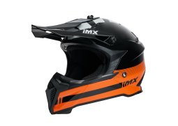 IMX FMX-02 BLACK helma,/ORANGE/WHITE GLOSS helma
