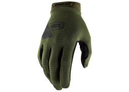 100% RIDECAMP zelené rukavice, M