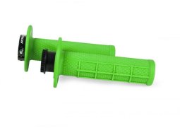 RACETECH 2022 gripy r20 lock-on gripy (22+25mm) barva neon zelená + 8 adaptérů