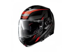 Moto helma Nolan N100-5 Lumiére N-Com Glossy Black 39