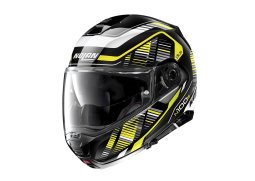 Moto helma Nolan N100-5 Plus Starboard N-com Glossy Black 46