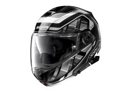 Moto helma Nolan N100-5 Plus Starboard N-com Glossy Black 44