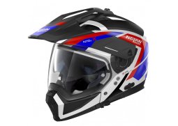 Moto helma Nolan N70-2 X Grandes Alpes N-Com Metal White 26