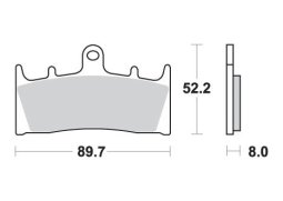 SBS brzdové destičky KH188 SPORT TRACK sintrované
