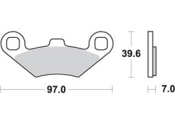 SBS brzdové destičky KH158 OFF-ROAD sintrované












