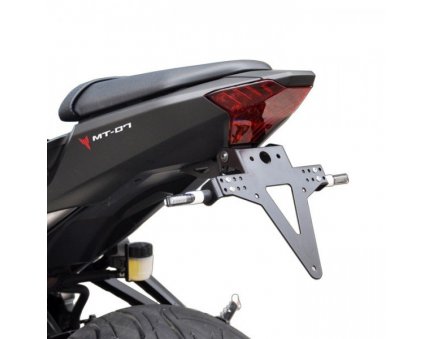 Držák SPZ YAMAHA MT 07 13-20, nastavitelný, černý, s držákem odrazky