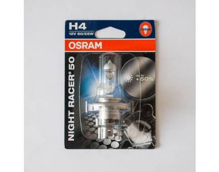 OSRAM žárovka H4 60/55W 12V P43T NIGHT RACER +50% svítivost