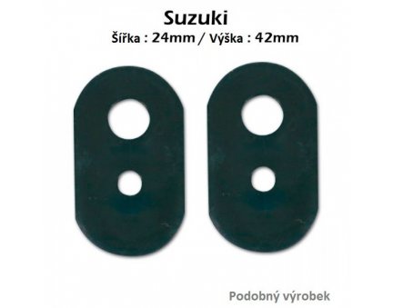 Indy Spacer (záslepka do kapoty pod blinkry), karbonový, Suzuki, 24 x 42 mm