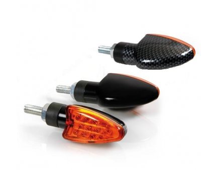 LED blinkry Arrow na motorku 12V, oranžové sklo