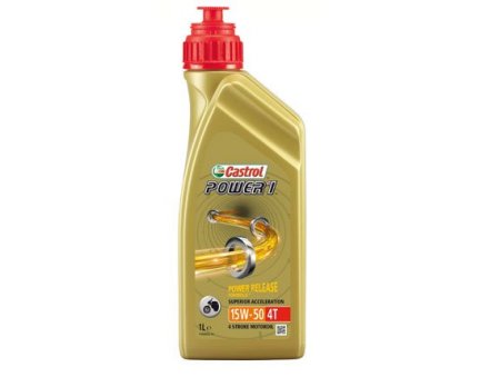 Castrol POWER 1 4T 15W50 1 litr motorového oleje pro motorky HONDA NTV 650 REVERE rok 88-97