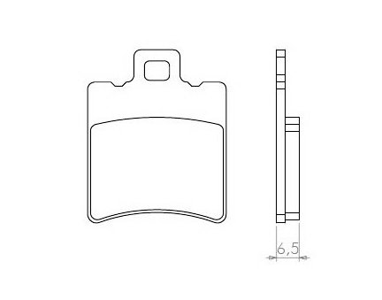 Brenta FT3010 přední organické brzdové destičky na motorku MBK XN 125 DOODO rok 00-05