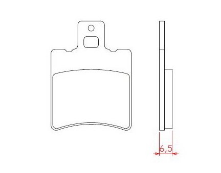 Brenta FT3011 přední organické brzdové destičky na motorku MBK EVOLIS 50 rok 92-97