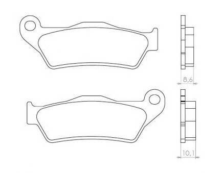 Brenta FT4084 zadní sintrované brzdové destičky na motorku BMW R 850 GS rok 96-00