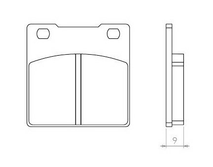 Brenta FT4052 zadní sintrované brzdové destičky na motorku SUZUKI TL 1000 S rok 97-02