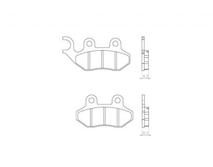 Brenta FT4099 přední sintrované brzdové destičky na motorku SYM MASK 50 rok 00-05