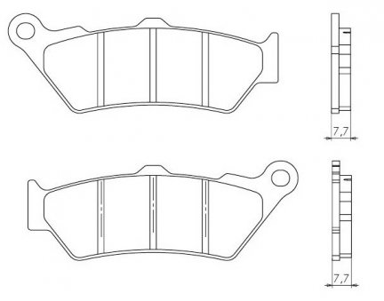 Brenta FT4090 přední sintrované brzdové destičky na motorku BMW F 650 ST rok 93-00