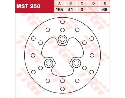 TRW MST250 brzdový kotouč, přední MBK FORTE 50 rok 94-97