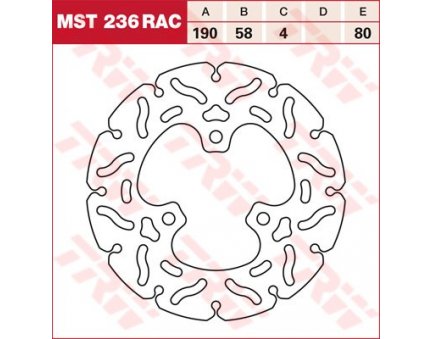 TRW MST236RAC brzdový kotouč, přední KTM CROSS 50 rok 96-00