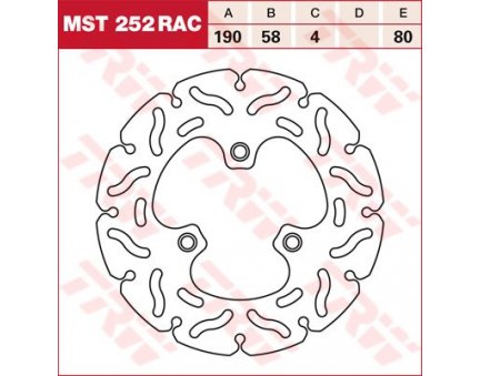 TRW MST252RAC brzdový kotouč, přední HERCULES (SACHS) GIPSY 50 rok 1993