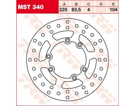 TRW MST340 brzdový kotouč, zadní KTM EXC 125 rok 89-90