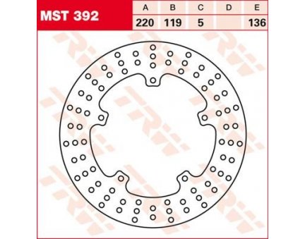 TRW MST392 brzdový kotouč, zadní BMW S 1000 RR rok 09-14