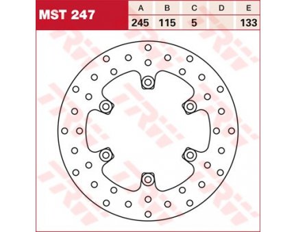 TRW MST247 brzdový kotouč, zadní YAMAHA XTZ 660 TENERE rok 08-13