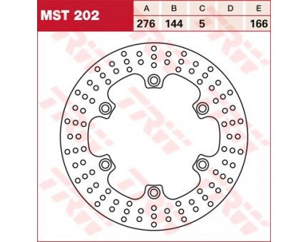 TRW MST202 brzdový kotouč, přední HONDA XL 600 V TRANSALP rok 87-96