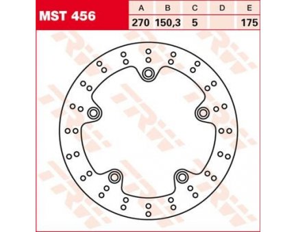 TRW MST456 brzdový kotouč, přední BMW C 600 SPORT rok 12-13