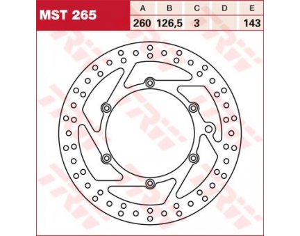 TRW MST265 brzdový kotouč, přední KTM EXC 250 rok 03-13