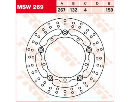 TRW MSW269 brzdový kotouč, přední MBK XP 125 SKYCRUISER rok 06-10