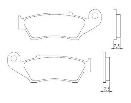 Brenta FT4050 přední sintrované brzdové destičky na motorku HONDA XL 600 V TRANSALP rok 97-04