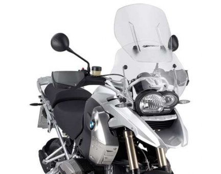 Kappa KAF330 Airstream přední plexi, čiré. maximální výška 54 cm (12 cm nástavec) šířka 54 cm pro BMW R 1200 GS (04-12)