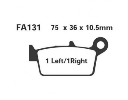 EBC FA131 TT karbonové brzdové destičky pro motorku