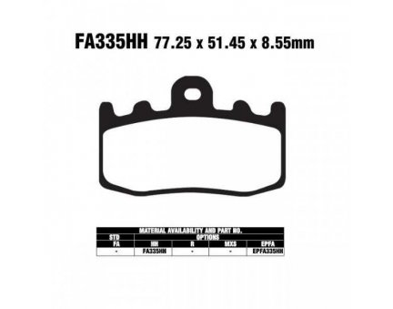 EBC EPFA335 HH sintrované brzdové destičky pro motorku