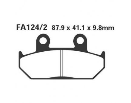EBC FA124/2 HH sintrované brzdové destičky pro motorku