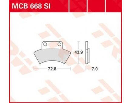 TRW MCB668SI offroad sintrované brzdové destičky na motorku