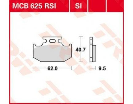 TRW MCB625SI offroad sintrované brzdové destičky na motorku