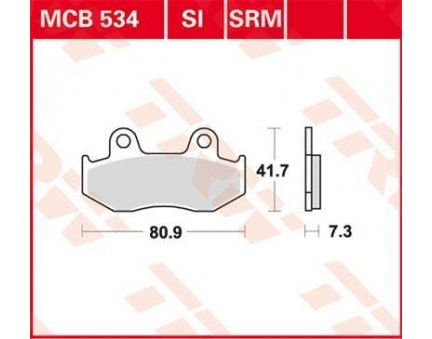 TRW MCB534SI offroad sintrované brzdové destičky na motorku